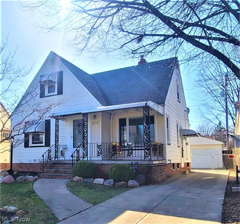 This cute Cape Cod is ready for you to move right in and enjoy! 3 bedrooms and 2 full bathrooms. On the first floor you will find a Large living room, updated kitchen with a built in pantry (Stainless steel appliances included), an updated full bath, and two bedrooms. The upstairs bedroom is huge and has a ton of storage. The Lower level has a generously sized finished area, a full bathroom, laundry area, and a storage area. Enjoy the warmer days either on your covered front porch or soak up the sun on the back deck. Fully fenced in back yard, an insulated 2 car garage, plus a storage shed. Newer driveway. Impressive landscaping gives the home a welcoming and inviting touch. Schedule your showing today!