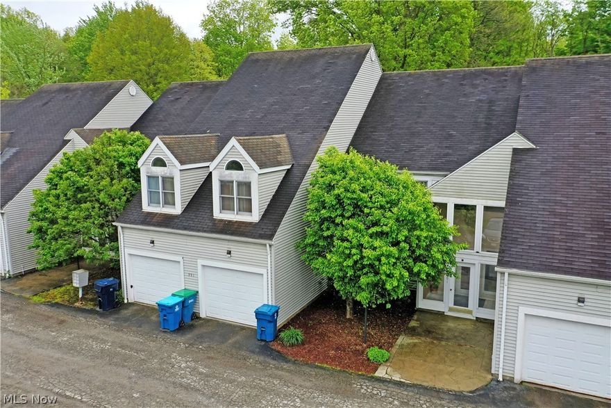 Perfectly cultured, condo living right in the heart of Liberty Township! If you’ve been on the hunt for the perfect mix of both style and efficiency, this darling two-bedroom offering should be at the very top of your list. The first-floor residence includes a single-car, attached garage with a great common area for easy unloading, plus a joint foyer for guests and added security. Inside, the masterfully updated and unbelievably cozy residence wows with its open central living space outfitted with soft lighting and durable, natural finish flooring. A wood accented mantle joins the window lined rear patio entrance while elegant lighting hangs above the dining area. Revel in the sleek and modern kitchen, complete with custom cabinetry, tiled backsplash and stone countertops. Hidden laundry services join a nearby full bath with its shiplap trim and striking, marbled shower. A gracious guest bedroom is located across the hall with plenty of closet space. Meanwhile, the larger master suite transitions into its own full private bath, like styled and wowing with its large walk-in closet. Call today for more!