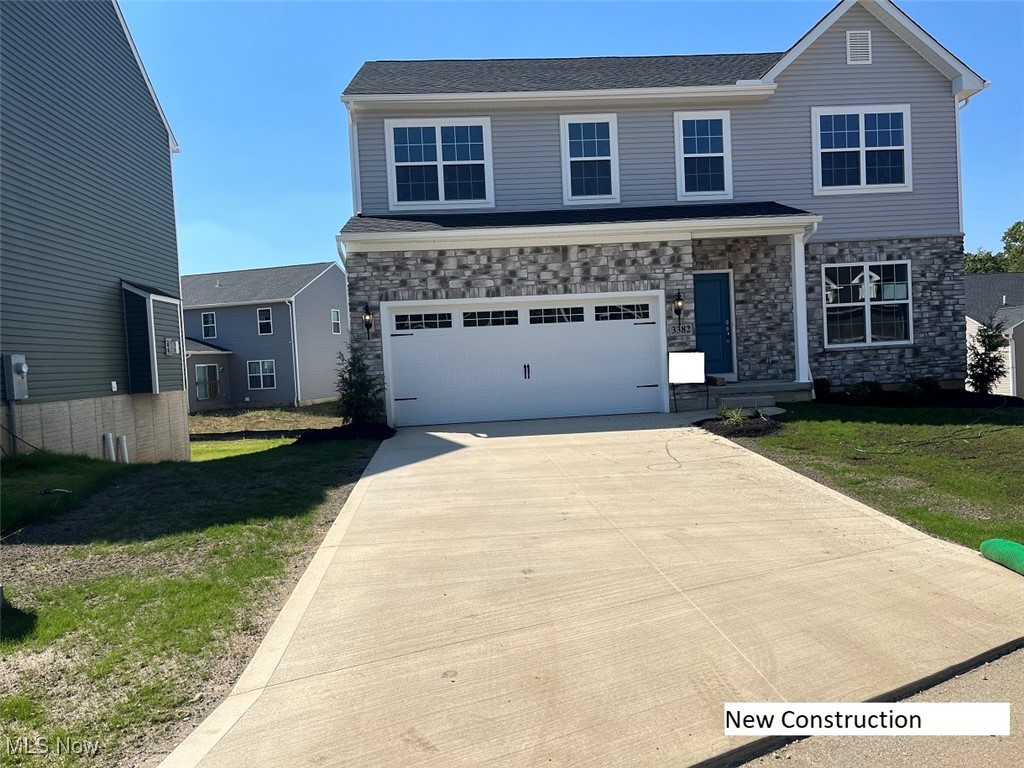 This beautiful home is located in Green, Ohio. You can access I-77 in just a few minutes. Very close to shopping and all of the restaurants that Green has to offer. Forest Lakes has a pavilion with open space for gatherings. There is a walking trail behind the homes. The Hanover floor plan with finished basement has 4 bedrooms and 3.5 baths as well as a composite deck. You must see this home as it will not last. Home will be completed at the end of September. Ask us about our great incentives.