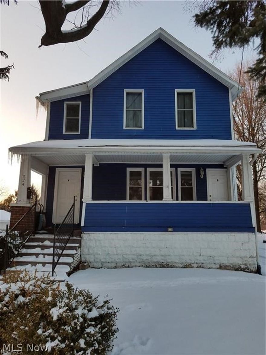 Great investment opportunity! New roof (2012). Newer plumbing and electric. Upstairs unit has two bedrooms and currently rents for $745 per month. Downstairs unit has three bedrooms and rents for $700 per month. Large fenced-in yard. Detached garage.