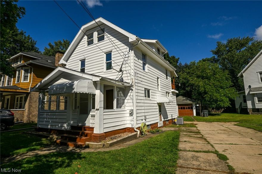 Beautifully renovated 5 bedroom, 1.5 bath home! Updates include: paint - interior and exterior (2023); refinished deck (2023), repointed chimney (2023); new windows throughout house (2023); updated kitchen (2023); electrical box (2023), furnace and added AC (2023); outlets (2023), sewer line from the house to street (2022); roof (2018); water heater (2018). Owner does not own the corner lot.