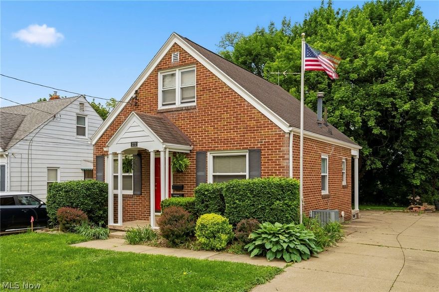 Cute brick home on a beautiful tree lined street is ready for new owners.  Come in the front door to the living room with wood floors.  The kitchen offers ample cupboard and counter space with appliances.  The first floor bedroom is spacious with wood floors.  To finish off the first floor is a full bath.  Upstairs are two bedrooms with carpet.  In the basement you will find another bath, laundry and plenty of storage.  The attached garage will make it nice when coming in from the weather.  Seller is offering a Home Warranty. Call today to schedule your showing.