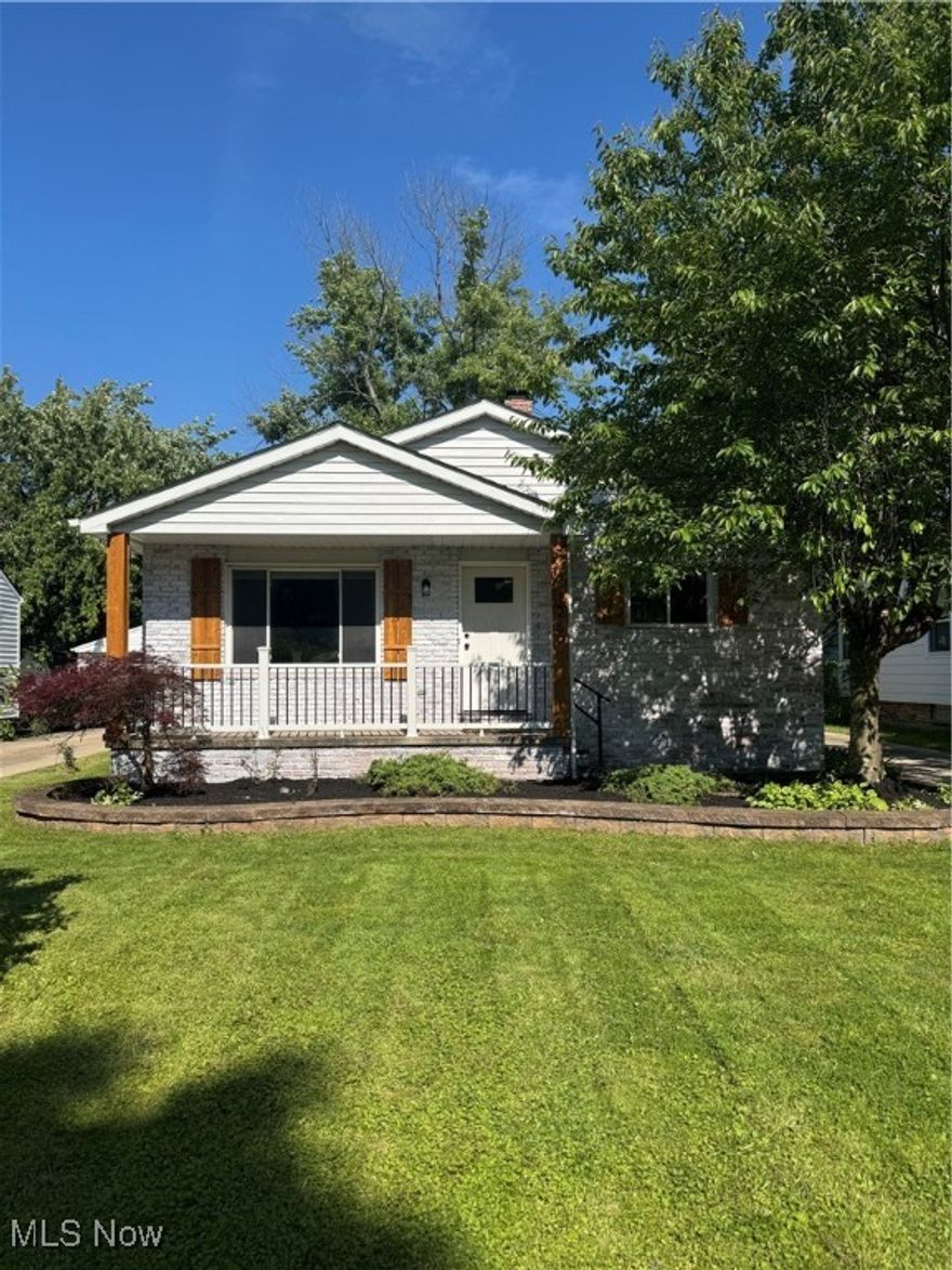 STUNNING 3 Bedroom 2 Full bath Home in Mayfield Heights. Features include: (2025) New Vinyl flooring throughout all common areas, New carpet in bedrooms (2025) Living Room is on main floor with newer windows & accent wall (2025) Gorgeous Kitchen with Granite Countertops, High top island/bar separates Kitchen from Formal Dining Room - Smart lighting throughout whole house with color changing options for light fixtures. Kitchen has New Appliances (2025) Included - Stainless Steel, beautiful built-in features included modern china cabinet & New Cabinetry, sink, Recessed lighting (2025) Lower Level features include family room with fireplace and luxury flooring/trim , window treatments on all windows, backdoor/mudroom off the family room to rear patio, as well as full bathroom with custom tiled walk in shower with bench seat, luxury flooring and vanity with smart lighting and mirror. New toilets, showers and vanities (2025). Office off lower level as well, next to basement door. Basement has rec area and an additional bonus room, laundry is located off rec-area. 2nd floor features 3 large bedrooms one with built in cubby for storage or reading nook , attic door access located here as well. Window treatments in all rooms and accent wall in middle bedroom and Master with Balcony. Second floor bathroom is also redone with custom tile shower, new vanity etc. Beautiful and Modern, tons of space, nice yard and curb appeal, concrete driveway & balcony  makes for covered patio in back. Uplifting spring time landscaping around whole house with privacy from neighbors, beautiful ornamental trees in front and rear. Mayfield Heights city school district high ranking, with exclusive resident only community features including water-park access, recreation, and ADL Park , public parks nearby, tons of shopping, restaurants, nightlife, medical and other amenities, 2 minutes to 271 highway access , close to Down Town Cleveland, MetroParks, Lake Erie, pools, pickleball, Costco - GREAT AREA