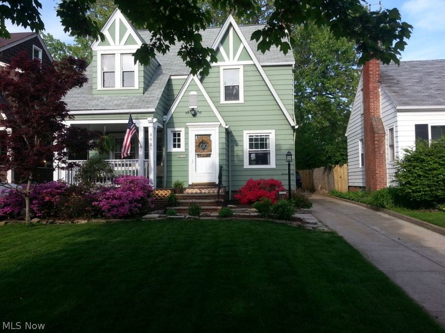 Beautiful A-Frame Bungalow in great location with private beach club access.  This home was done right, all the latest updates, kitchen with generous oak custom cabinetry and stainless steel appliances while still keeping the character and quality of the original structure.  Hand-scraped distressed hard wood flooring, 2 fireplaces, fresh neutral paint and trim, newer windows and doors, AC and forced air heating.  Built-ins, semi-finished huge basement space and newly renovated 3rd floor master with walk in closet.  Beautiful serene front porch, gorgeous landscaping, there is nothing this motivated seller has overlooked, move in and relax.