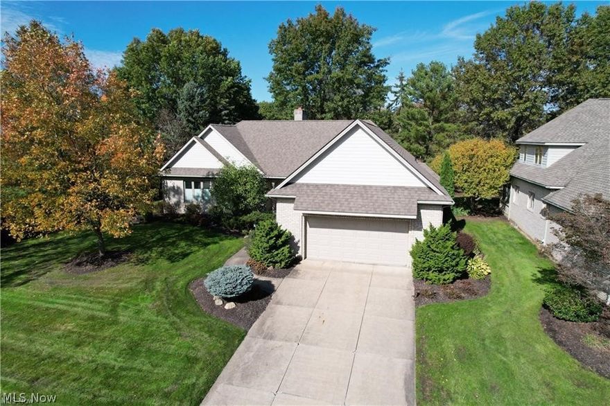 Welcome to the Cloisters in the Glenmoor gated community. Walk in the front door of this spacious ranch and you are greeted by a large foyer that opens into a Great Room with large brick fireplace with gas logs that flows into a formal dining area.  A large gourmet kitchen area awaits you with stainless appliances and granite countertops with a dinette area.  Most of the 1st Floor layout has beautiful hardwood flooring.  Master bedroom suite features his and her walk in closets, double sink and garden tub.  A 1st floor laundry is off the oversized 2 car garage. Finished basement area has 2 additional bedrooms and a full bath with an Egress window in Recreation Room area. Another finished area could be used for a theatre room or large office. Windows have been updated to new high end Pella windows along with new patio door off the Great Room. Owner recently had new brick patio installed and would make a great area for entertaining friends and family. Furnace was replaced with a Lennox H