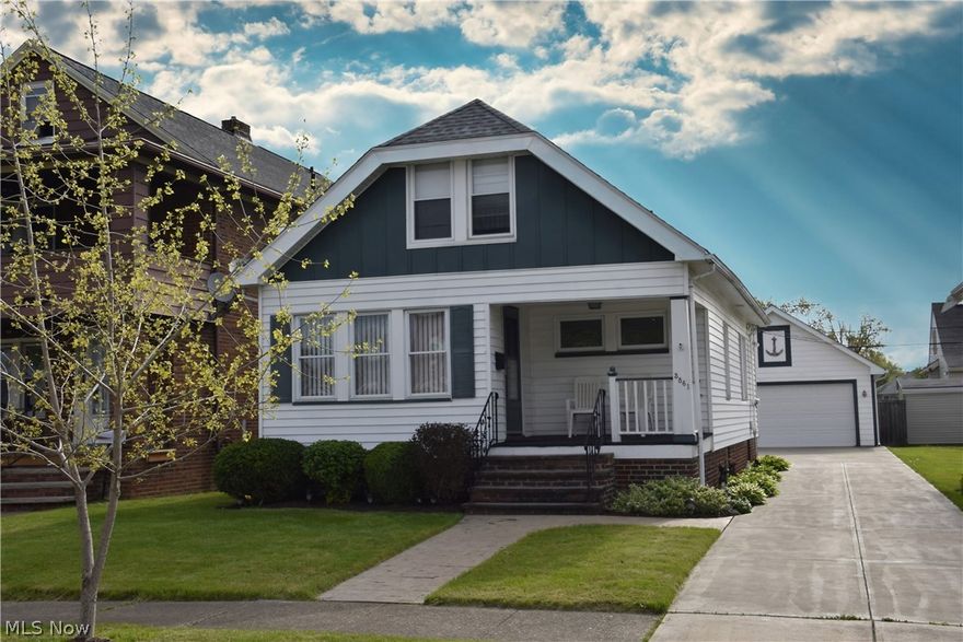 This West Park gem is a must see! Nothing to do. Move-in ready condition. Owner of over 20 years spent years updated the home. Maintenance free! Updated spacious 2.5 car garage features walk-up loft, electrical panel and cable! Updated concrete driveway w/ stamped walkways. Beautiful deck off back off home w/ landscape lighting. Home professionally landscaped. Cozy living room opens into nice size dining room w/ built in cabinets. Updated kitchen w/ all appliances staying. Two bedrooms on 1st floor w/ neutral decor. Full bath on 1st floor as well. 2nd floor master suite features master bedroom w/ master bath. walk-in closets. Basement features half bath. Other updates over the years also include HVAC, Vinyl Replacement Windows, Exterior Paint, Roof etc... Don't let this one slip away!