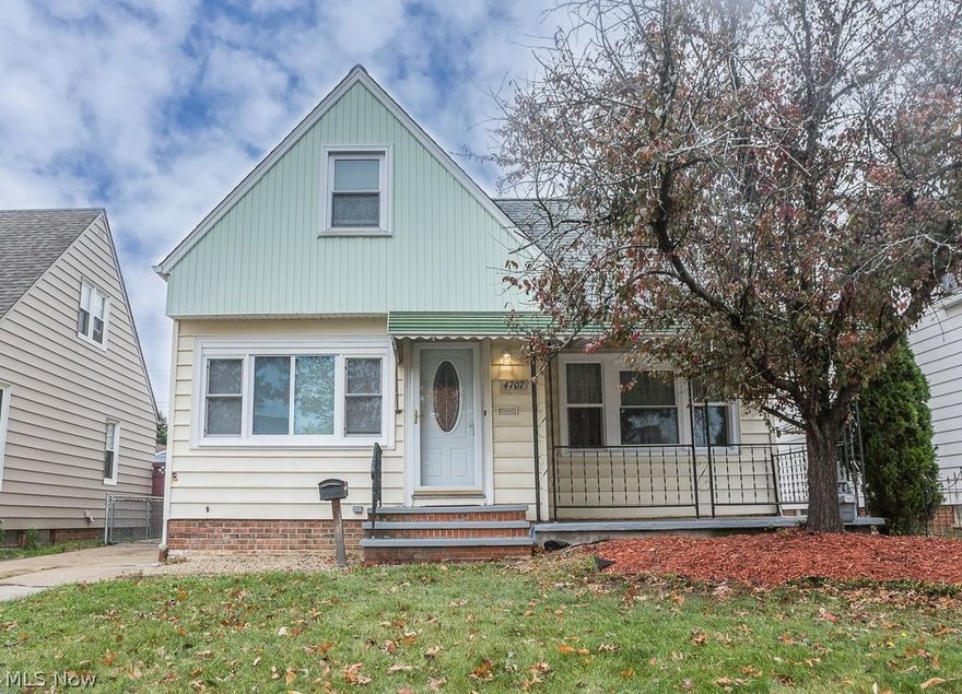 Welcome to this absolute stunning open concept cap cod style home with many updates including a BRAND NEW ROOF, FURNACE, and A/C! This home is located close to schools, shopping, dining, parks, and much more. As you enter through the front door you are greeted with a charming porch. The cozy foyer provides a coat closet and invites you to a very open concept first floor with new flooring and new windows. You will immediately be impressed by all the updates the seller added. A totally remodeled kitchen with stainless steel appliances (included), new light fixtures, cabinets, and countertops. A remodeled full bathroom and two good sized bedrooms with ceiling fans rounds out the main level. Upstairs you will find two more good sized bedrooms and another remodeled full bathroom. New carpet in three of the four bedrooms. The full finished basement with glass block windows features a great room with gorgeous wood paneling and full service bar. Also in the basement is a bonus room that could