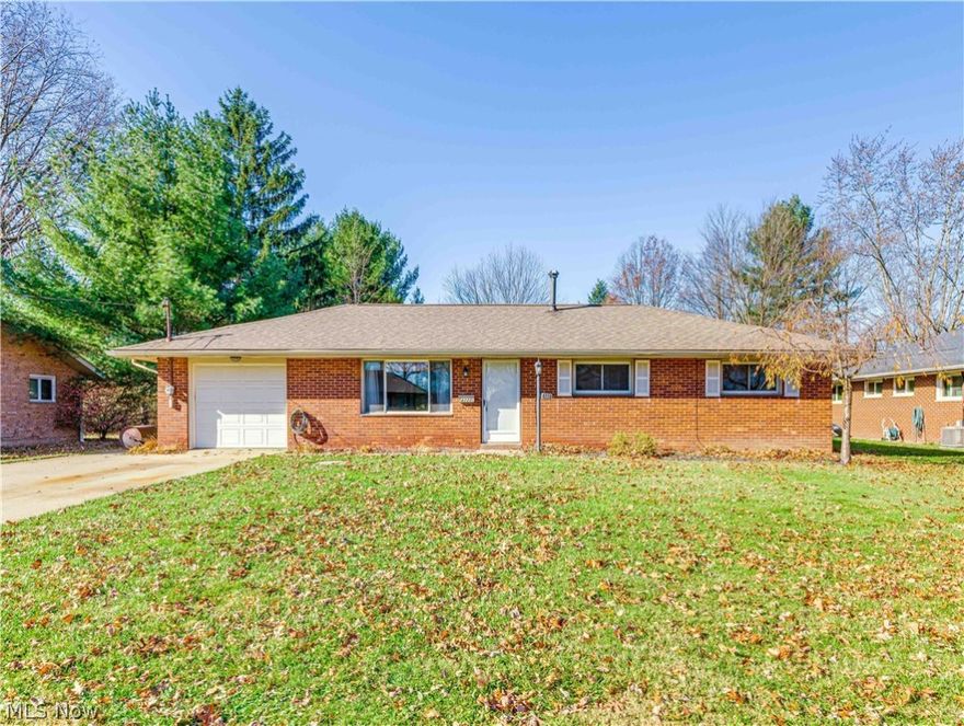 First floor living at it's finest. Nice all brick 3 bedroom, 2 bath Ranch. Both full bathrooms are updated and handicapped-accessible. Laundry area in kitchen. Large walk-in pantry. 14 X 9 Sunroom off dining area. Newer flooring and paint throughout. Sunroom roof and ridge cap have recently been repaired. Roof approximately 10 yrs. old.