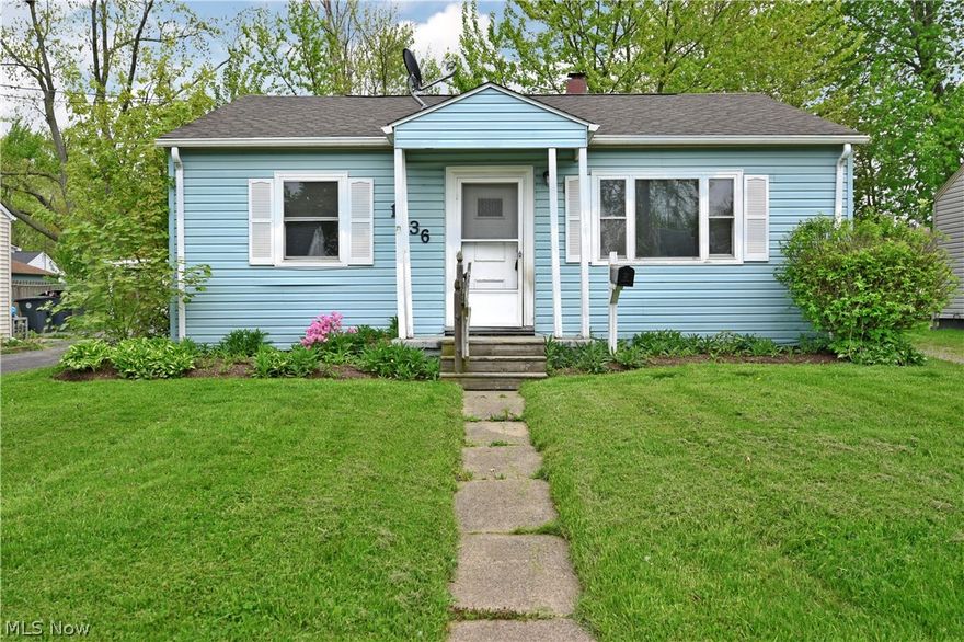 A cozy two-bedroom home with tons of potential! This quiet residence is a perfect fixer upper for those looking to simplify or an investment/rental property. The residence features a large central living room with hardwood style flooring and showcases a scenic picture window. Nearby, the kitchen offers plenty of space to include a dining nook as utilities and pantry sit around the corner along with rear patio access. Opposite, a short hall is complete with closet space as the two bedrooms branch off from each side. A full bath joins the rooms with a tub and shower surround with a single vanity. Extras include a wooden deck and outdoor storage shed.