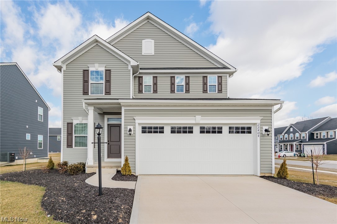 Come and checkout this newly built 2023 home, fully landscaped, and less than 1 year old. Truly move in ready. From the large kitchen to the relaxed great room area its truly a rare find. Be sure to enjoy quiet mornings and evenings on your covered deck with lighting. Upstairs boasts a large master bedroom with an ensuite and walkin closet, 2 additional bedroom, and a bonus room that can be easily converted to a 4th bedroom. On the 2nd floor you will also find a laundry room which will make doing chores a breeze. This beauty is only 30 minutes from First Energy stadium, Rocket Mortgage Field House, and Progressive Field. Conveniently located within minutes of major highways and close to the Cleveland Clinic in Strongsville, world class restaurants, the Strongsville mall, hospitals, and parks, this property is a must see. Come and see this clean, well taken care of 2023 home with included builder warranty before its gone!