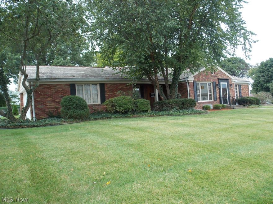 Continue to show. Contingent on home sale. Solid brick ranch style home. Situated on a large corner lot that is 4 city lots. In Ground pool and includes oversized detached garage plus an attached 2 car garage. The home offers an eat in Kitchen with newer appliances and updated counter. Lots and Lots of cabinets, deep closets, storage galore. Cedar closets! Hardwood floors. Fireplace in Living room is decorative. Fireplace in Family Room is wood burning. Includes 2 parcels 15-00767.000 and 15-00768.000.