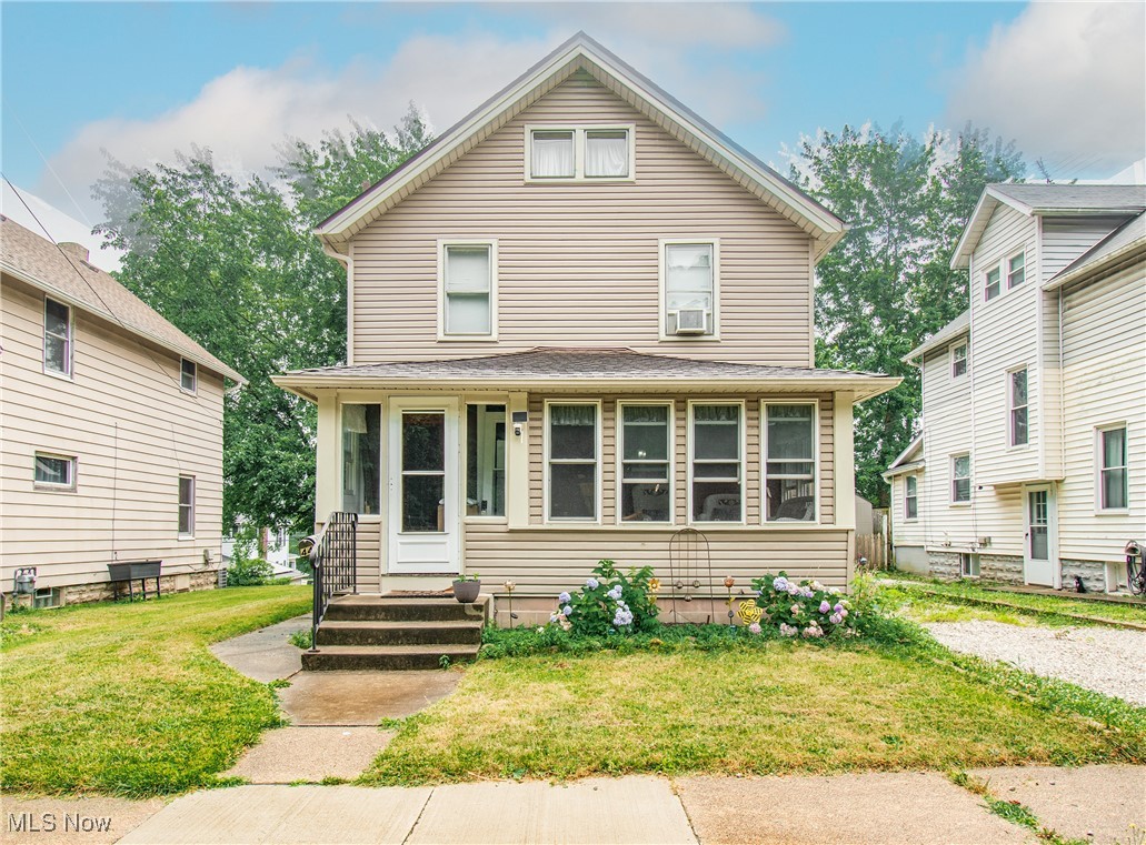 Step into timeless charm with this beautifully maintained 3-bedroom, 1.5-bath Colonial that blends classic character with modern functionality. A spacious enclosed front porch welcomes you in, perfect for morning coffee or relaxing evenings. Inside, you’ll find original woodwork throughout, including stunning trim, staircase details, and solid wood doors that highlight the home’s character and craftsmanship. The first floor features a cozy living room that flows seamlessly into a formal dining room, ideal for entertaining. The bright, functional kitchen sits at the rear of the home, with access to a convenient half bathroom and the backyard deck, a great space for outdoor dining or gatherings. Upstairs, you’ll find three bedrooms and a full bath, including an oversized main bathroom offering extra space and flexibility. A staircase leads to the third-floor attic bonus room, perfect as a home office, playroom, or guest area. This home offers a great layout, charming architectural details, and ample space inside and out. Don’t miss your chance to own this unique and inviting property!