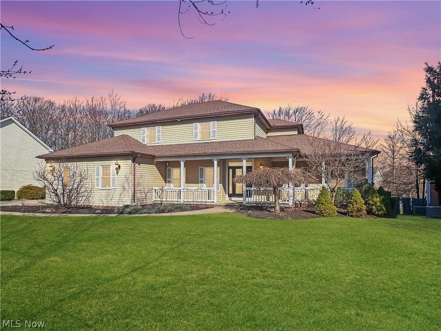 Welcome to your dream home! This immaculate 4-bedroom, 3.5-bathroom colonial boasts an array of recent updates and luxurious features throughout. Nestled in a serene park-like setting, this property offers the perfect blend of elegance and comfort. Upon entering, you'll be greeted by a grand foyer featuring a new entry door, setting the tone for the exquisite craftsmanship found throughout the home. The first floor den showcases beautiful wood floors, offering a versatile space for work or relaxation. The heart of the home lies in the large eat-in kitchen, where every detail has been carefully curated. From the granite countertops and tiled backsplash to the center island and upgraded lighting, this eat-in kitchen . Additional features include a desk area, walk-in pantry, and a door leading to the deck/gazebo, perfect for outdoor dining and entertaining. The oversized mud/laundry room is both functional and stylish, featuring cubbies/lockers, a door to the backyard, and access to the 3-car garage, providing ample storage and convenience for busy families. Unwind in the family room, complete with a gas fireplace and vaulted ceilings creating the perfect ambiance for gatherings. Retreat to the spacious owner's suite, where luxury awaits. Pamper yourself in the spa-like glamour bath, featuring a walk-in shower and heated floors, completely remodeled in 2019. The owner's suite also boasts a generous walk-in closet, offering plenty of storage space. Three additional spacious bedrooms provide comfort and privacy for family members or guests. Two bedrooms share a beautifully remodeled bathroom, while the main hall bathroom was updated in 2017 with a tiled shower. Recent upgrades including painting and fireplace surround add to the home's allure. With absolutely nothing left to do, this home is a true testament to pride of ownership. A one-year home warranty is included for added peace of mind. Prime location. a True must see!. Schedule a private showing today!