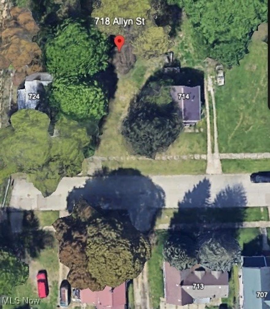 Great opportunity to own a .21-acre residential lot located on Allyn Street in Akron. This 58.9 ft x ~155 ft lot offers a rectangular layout with trees, providing privacy and flexibility for future development.

Situated in an established neighborhood, the property has road frontage and access to nearby utilities (buyer to verify). Ideal for a new construction home, long-term investment, or buy-and-hold opportunity.

Conveniently located with easy to access downtown Akron and surrounding areas.