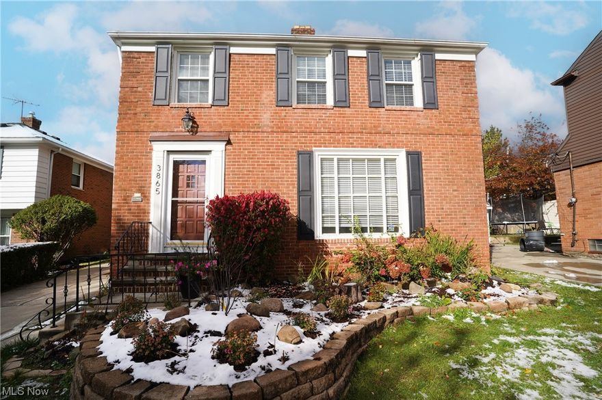 Discover this charming 4-bedroom, 1.5-bath brick colonial in the heart of University Heights, Ohio. Meticulously cared for, it boasts fully renovated bathrooms with NEW fixtures, a chef's dream kitchen with brand NEW appliances, a breakfast bar of reclaimed wood, and a cutout view into the cozy family room. The attic has been beautifully transformed into a versatile space with exposed brick and ample natural light.  NEW roof, NEW water heater, high-efficiency furnace, air conditioning unit, and sump pump ensure worry-free living. But, ever careful, the sellers are offering a home warranty anyway! The private backyard oasis features a brick patio and a lovingly tended, fully fenced raised bed vegetable garden. What's more, this home has passed the University Heights Point of Sale inspection, ensuring it's free of violations. Enjoy a walkable lifestyle with proximity to restaurants, libraries, and schools, medical care and shopping at Cedar Center and surrounding merchants. Don't miss out on the opportunity to make this gem your own!
