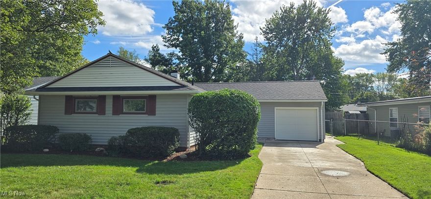 Come see this move in ready home today. Featuring easy one floor living with a oversized living room with tons of windows and natural light. The formal dining room is right off the kitchen for easy entertaining. The primary bedroom features dual closets in addition to the two additional large bedrooms. A half bath off the garage and mudroom provides a place for easy clean up when coming in from the attached garage. The home has great outdoor space with front and rear covered patios.