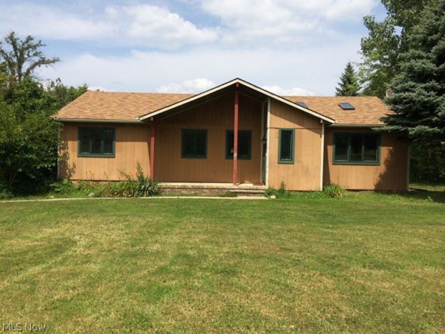 A rare find in Hinckley! Beautiful 3 bedroom ranch with city water, 2 car attached garage, 1st floor laundry room, plus full basement nestled on 6 lush acres. this wonderful home features open floor plan, spacious vaulted kitchen with crown molding, stainless steel appliances, an island, lots of cupboard and counter space open to  the huge great room. Large comfortable master bedroom has a walk in closet and full private bath. This fabulous great room is vaulted with 2 sky lights and has a charming brick front wood burning fireplace. The formal dining room offers slider to the 637sf deck that overlooks the scenic, private backyard.Updates include: electric to code, chimney cleaned, new garage door opener, new carpet bedroom/hallway, new paint throughout, roof 2yrs old, new roof cap & gutter hanging, deck cleaned, sealed and repaired; hot water heater 2013, new windows & doors 2012.