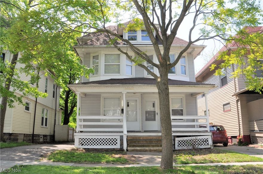 If you have been searching for a turn-key investment property then your search is over! This side-by-side double located near Cleveland's popular Detroit Shoreway / Edgewater / Battery Park areas is ready for you to add to your investment profile and offers amazing income potential. Each unit offers independent entrances and a shared, common full basement. This property offers one 3-bedroom unit and one 2 bedroom, 1.5 bathroom unit. Both units have been recently renovated offer open-concept layouts on the main floor. Both units offer updated kitchens, hardwood floors, fresh paint, and updated electrical service with 100-amp service for each unit.  The 2-bedroom unit offers a private deck off the back of the home while the larger 3-bedroom unit offers amazing flex space in the fully finished third floor. A two car garage with new garage door and large basement can be shared by the tenants, this property is fully ready for you to make it your own and use your preferred lease agreement/te