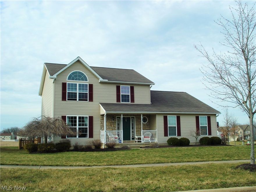 What a wonderful colonial home located on a quiet cul-de-sac in the Liberty Woods subdivision.  From the living room; you find your beautiful formal dining area which leads you into a spacious eat-in kitchen complete with some new appliances and an island.  Step down into the spacious family room with soaring ceilings, cozy fireplace and new carpet. Sliding glass doors from the kitchen lead out onto the a two-tiered deck.  This oversize totally fenced yard offers great space for entertaining, outdoor activities or just relaxing.  The large light and bright Owner Suite features a vaulted ceiling, walk in closet and deluxe bath with dual sinks. Two additional bedrooms and full guest bath complete this upstairs living area.  A tastefully decorated fully carpeted basement adds almost 1000 sq.ft of additional living or recreational space. You will see this home is well cared for and exceptionally clean.  Just move in and enjoy all it has to offer.
*Click on the 3D or tour button above to v