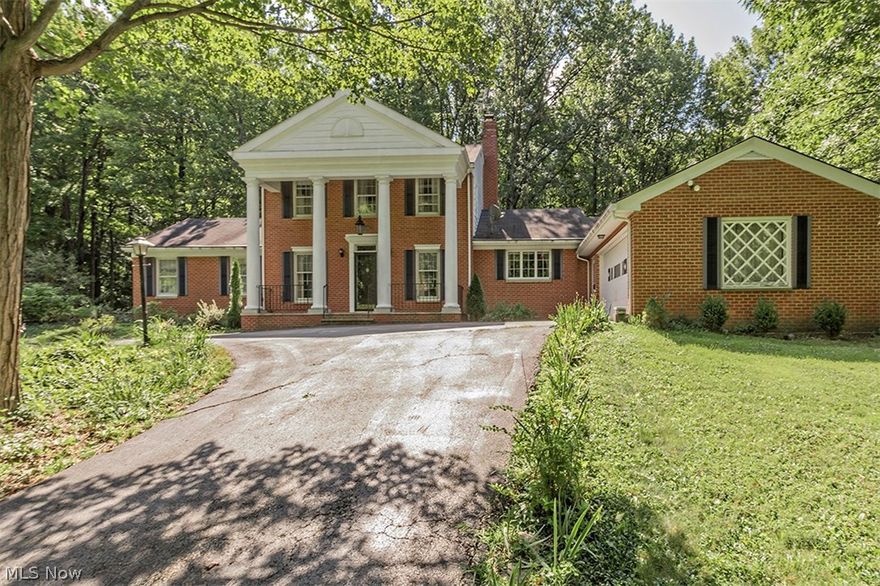 Welcome to this stately federal style brick colonial set on a private picturesque two acre lot. This meticulously well maintained family home with hardwood floors throughout is just waiting for a new owner's touches. The existing floor plan offers many benefits including a first floor master with full bath, large living room with fireplace, kitchen open to the family room with vaulted ceiling and fireplace and a three seasons room that looks out over the lush green backyard. Upstairs you will find three more large bedrooms and a full bath. The partially finished basement offer so many possibilities. With a third fireplace and full size windows the space does not feel basement like at all. Make it a rec-room, play room or whatever type of additional living space you might need. Behind the house is a two story barn that could be utilized for storage, a studio or work shop. Newer mechanicals and NEW Septic 2017. Minutes from highways, shopping and entertainment.