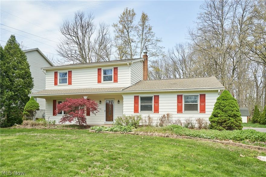 This classic two-story Colonial offers 1,742 square feet of space that has been lovingly cared for and thoughtfully maintained. Tucked away on a quiet cul-de-sac, this home provides a peaceful retreat while still offering easy highway access for a quick commute. The property sits on a sprawling lot of just over half an acre, offering ample outdoor space for recreation or gardening. Inside, the traditional layout features three spacious bedrooms, a versatile bonus room, a traditional dining room perfect for holiday gatherings, and a convenient first-floor laundry. You will find numerous recent updates throughout the home, blending timeless charm with modern reliability. Downstairs, the large unfinished basement presents endless potential to create a custom gym, workshop, or extra living area. This move-in-ready gem perfectly combines a serene, park-side location with the room to grow and make it your own. Schedule your private showing today!