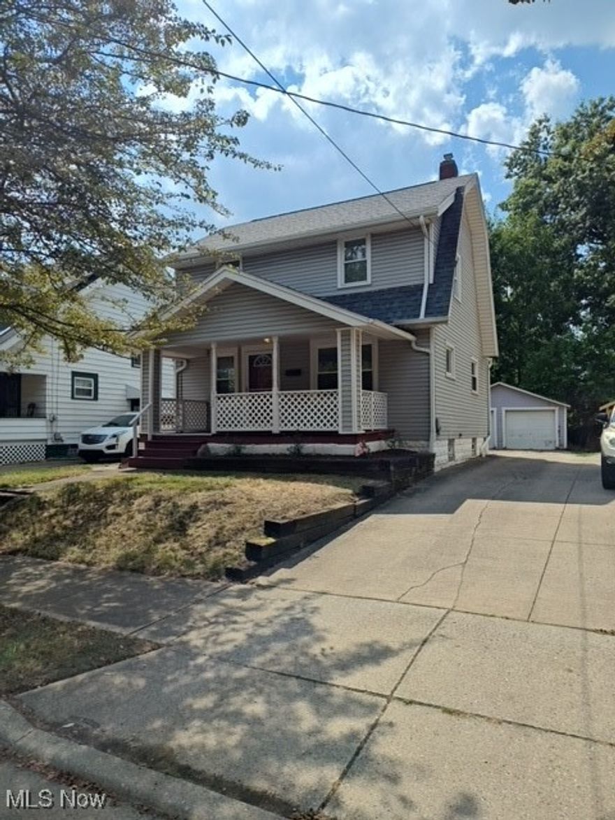 This updated two-bedroom colonial showcases beautiful hardwood floors and extensive moulding. It features a newer roof, windows, siding, and flooring, ensuring low maintenance. The property also includes a private fenced yard and a convenient two-car garage. Located close to highways, schools, and shopping, it’s a great spot for easy access to amenities. Plus, there's a large front porch perfect for entertaining or just enjoying your morning coffee.