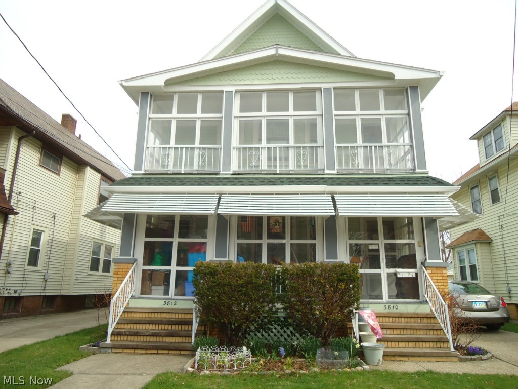 Pride of ownership!! This owner occupied 2 family home has tons of perks inside and out. 2 enclosed front porches- 1 enclosed and 1 open back porch. 2 car garage with electrical. Home has updated electrical and glass block windows in basement. Up unit bathroom and kitchen has been updated. Down bathroom has also been updated. The attic has been framed and new electrical ran so not much to finish. Roof 2012 (tear off). Exterior paint 2013. The furnaces are older but do work. Good price for a great home. All appliances stay.
