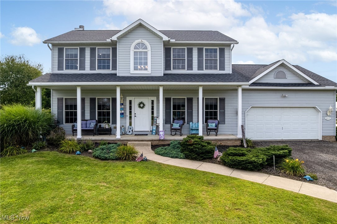 Escape to serene country living without sacrificing convenience! Located minutes from Wooster’s north end for lots of shopping, 10 minutes to I-71, less than 20 minutes from I-71/76, this property offers the best of both worlds-peaceful rural charm, with easy access to urban amenities. This gorgeous colonial home with large front porch to enjoy the picturesque morning sunrise is on almost an acre. As you enter the home through the beautiful 2-story open foyer, you will immediately notice the openness of the 9-foot ceilings. Off the foyer is a formal dining room & living room(currently being used as a bedroom)that would also be great as an office. The large eat-in kitchen with under cabinet lighting, comes fully equipped with newer appliances is open to the spacious great room with fireplace and an amazing sun/four seasons room to enjoy the beautiful evening sunsets! A half bath and main floor laundry with door leading out the back are conveniently located between the kitchen & garage with a nice open drop-zone/mud room area. Upstairs includes the owners suite with great vaulted ceilings, large walk in closet, master bath with a whirlpool garden tub as well as a shower & dual vanity. Two additional nicely sized bedrooms and full bath round out the second floor. (Roof 2023, appliances 2024, hot water tank 2023, garage door opener 2025, AC newer)Don't miss your chance to own a little piece of the country with all the conveniences of easy shopping & highway access!!!! Call to schedule your private showing today!
