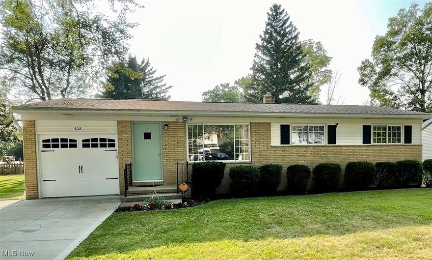 Cute three-bedroom ranch in desirable Fairlawn, Ohio. Copley-Fairlawn school district. Very close to parks, elementary school, shopping, restaurants, houses of worship, and more. A short drive to freeway access or Cuyahoga Valley National Park. Nearly the entire interior of the home is freshly painted. Beautiful hardwood floors in the living room, three bedrooms, and hallway. New vinyl flooring in the full bath. New carpet in the finished portion of the basement and basement stairs. Newer roof and newer concrete driveway.