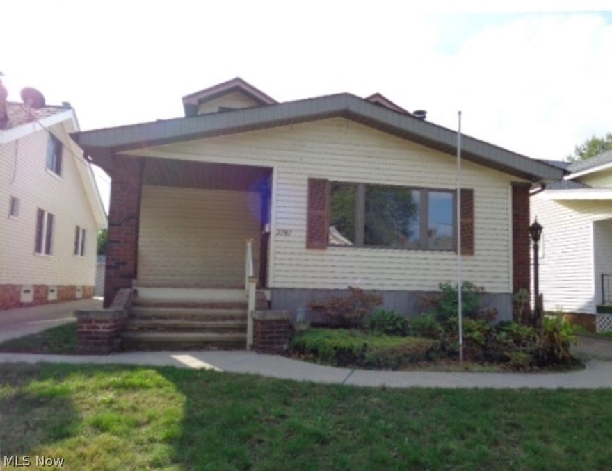 Oversized Cape near highways. 3 bedrooms with 1 bathroom. Stone fireplace in the Living room, formal dining area. extra deep lot with 2 car garage set back and large shed for storage. Wooden deck and partially finished rec room with bathroom in basement too! Endless possibilities with all the sq footage! This is a Fannie Mae homepath property!