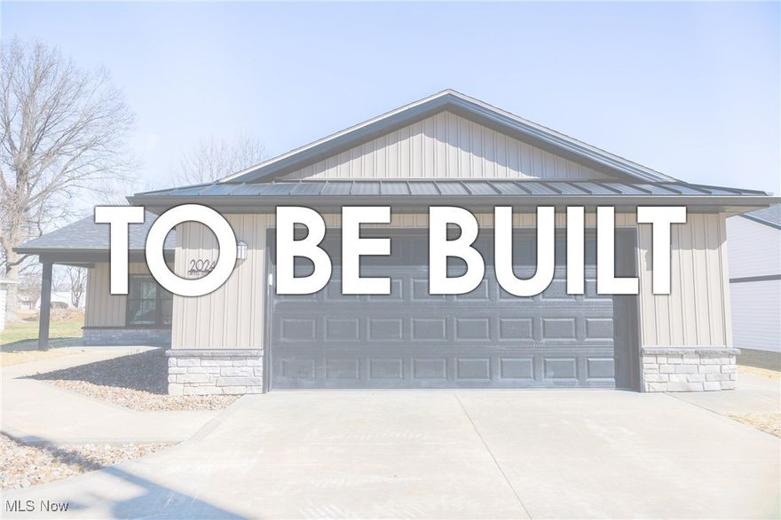 Welcome to Oasis of Wooster, a thoughtfully designed allotment featuring 19 new construction homes where modern design meets energy efficiency. These 3-bedroom, 2-bathroom homes offer 1,633 sq. ft. of living space, complete with an attached 2-car garage and a spacious concrete patio. Each Energy Star Certified home is built to ensure low heating and cooling costs while maximizing comfort year-round. Step inside to discover a functional open floor plan. The kitchen, a centerpiece of the home, boasts ample cabinet storage, a center island with granite countertops, and plenty of space for cooking and entertaining. The kitchen seamlessly connects to the dining area, creating an inviting setting for meals and gatherings. Adjacent to the dining space, the bright living room is filled with natural light from large windows and a sliding glass door that opens to the patio. The home’s three bedrooms include a serene master suite featuring a walk-in closet with abundant shelving and an en-suite bathroom with a double vanity. Designed with convenience in mind, these homes offer first-floor laundry and no basement. Lofted ceilings in the kitchen and dining areas enhance the sense of openness and modernity, making each home feel spacious and inviting. Don’t miss the opportunity to own a brand-new home in a convenient location. Contact us today for more information or to schedule your private showing! The property listed at Lot 10183 does not yet have an assigned street address. This is a to-be-built home; construction has not yet begun. All photos shown are of similar homes built by the same builder and are for illustrative purposes only. The floor plan will be the same as depicted, but finishes, fixtures, and other interior details may vary based on final selections.