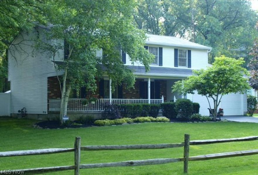 Super sharp Colonial on large treed lot. his fantastic home features 4 bedrooms, 2.5 baths, family room w/gas fireplace & finished basement. Spacious eat-in oak kitchen w/center island & stainless steel appliances. Very large bedrooms & master bedroom features large walk-in closet & full bath. Large deck off family room for entertaining & inviting covered front porch. Basement is finished & also has a 2nd kitchen w/appliances. Newer breaker box, hi-efficiency furnace & central air 2009, roof 2002. Invisible fence & large shed will stay. This home is available for immediate possession.