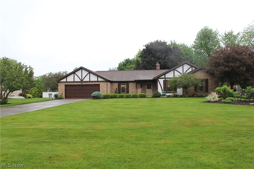 Easy one floor living in this lovely Ranch home nestled in the Steiner Heights in Plain! Awesome location close to shopping, schools, parks and recreation, tucked in this established neighborhood of well kept homes. Pretty landscaping adorns this attractive home, you'll love the delightful backyard area and enjoy the Patio/Pergola which offers a great view of the variety of perennial flowers and cute Shed!  Stunning Family Room includes a handsome fireplace w/beamed ceiling, recessed lights & engineered wood flooring. Formal Living & Dining Rooms too. Big updated Eat-in Kitchen highlights solid surface counters, natural cherry cabinets, under counter lighting, SS appliances, pull up counter/coffee bar area & awesome pantry storage. Large 1st fl. Laundry w/closet, sink, door to patio. Private Owners Suite Hallway w/extra hall closet.  Sitting Room/Office/Nursery that leads into the Owners BR & Owners Bath w/double sinks, jetted tub,  walk-in closet.  Huge Recreation Room w/unique SS ceiling, recessed lights, large enough for pool or ping pong table, & tons of addl. unfinished storage. Replacement windows, updated Electric service, newer CAC and much more with $40,000 in recent improvements. Gorgeous backyard oasis is a nice sanctuary, with French doors leading onto the Patio/Pergola from the Family Room. One year home warranty included. A great opportunity just waiting for it's new owners.