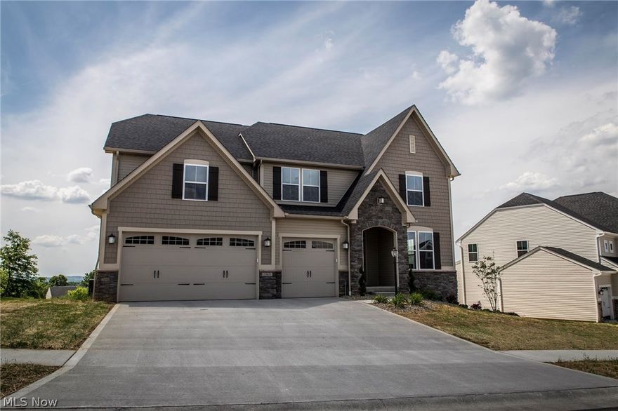 Why go to the hassle in build?! Recently build 7369 Galena in Canal Fulton- is located on one the highest elevations in Jackson Schools. Home was recently build 2015- beautiful & quality upgrade materials used throughout. The home offers 3415 square feet above level and an additional 1000 sq ft in the walk out basement. Entering through the foyer- you will notice the dark flooring, white trim, neutral color selection, uniform fixtures- there is absolutely nothing to do. Continuing on- on the first level you have the formal dining area, stunning kitchen which includes tons of faux cabinetry, granite countertops, tasteful back-splash, stainless steel appliances, eat-in-kitchen along with the cozy living area. Floor plan is very open and inviting. Mudroom, 1/2 bath & office area is located right off of the three car garage. Second story level includes five bedrooms. The master suite includes spacious his & her closets, beautiful tiled shower + his & her sinks. Additional three bedrooms +