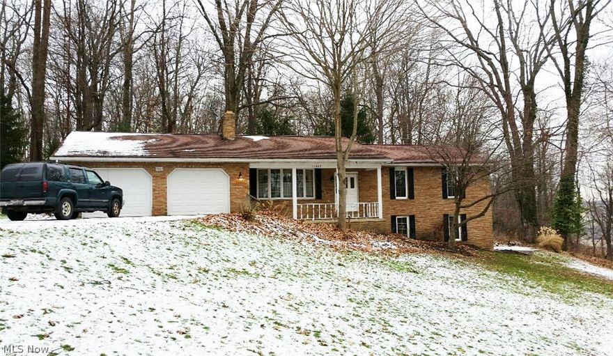 Good brick ranch with quiet 2.35 acre setting.  3 bedroom, 2 full baths and open floor plan.  Finished lower level with walkout, rec. room, den and additional bedroom.  First floor laundry.  Attached 2 car garage.  Concrete driveway.