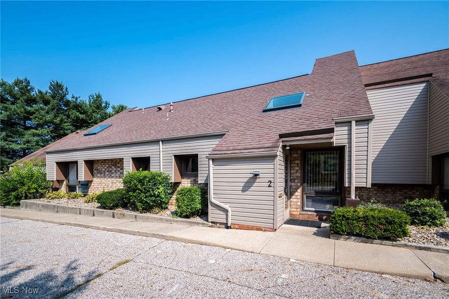 Conveniently located on Graham Rd between State Rd (Akron-Peninsula) and Rt 8. In close proximity to Portage Crossings and Market District. Nicely updated, clean office condo. Consists of vestibule entrance, lobby, reception area/ office, Main office w/ vaulted ceilings and skylight w/ a private restroom, + 3 more private offices and another restroom. Kitchen is nicely updated, and the range, microwave, dishwasher and refrigerator all convey to new owner. Upstairs loft/ storage area. Lobby is quite impressive with gorgeous, vaulted ceilings. Roof and furnace approx 2017. New vinyl siding 2024. Kitchen and bathrooms updated 2018. Parking lot at front with flexible parking + spots along back of building at back door. HOA fee paid annually. Office furniture negotiable. Owner financing available. Also available for lease MLS #5053305.