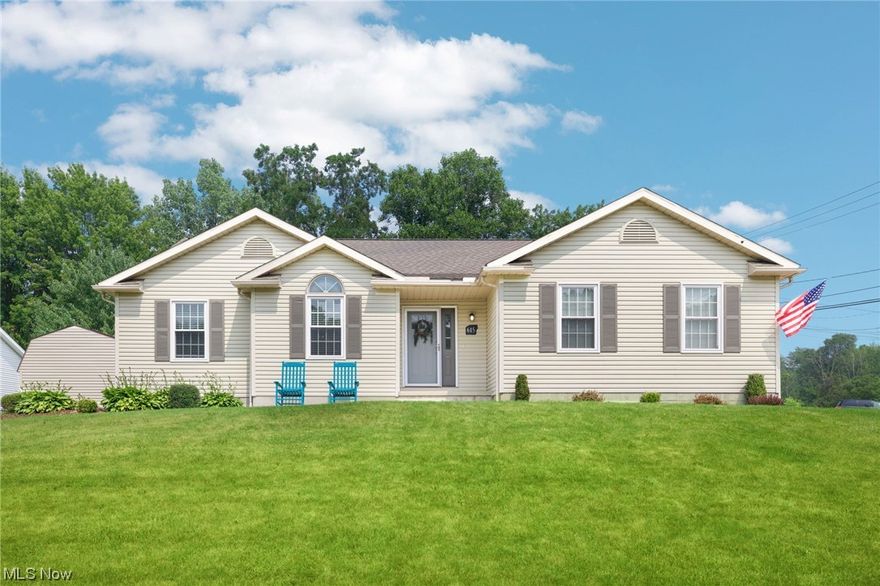 Welcome home to this beautifully updated Ranch nestled in the lovely neighborhood of Shakespearean Place! This gorgeous home w/fantastic curb appeal is located on a generous corner lot. Upon entering the foyer, you are greeted by direct views of the living room & backyard. The spacious living room has an updated gas fireplace & completely opens into the expansive, bright eat-in kitchen w/ access to the vast backyard through a new slider. The completely renovated kitchen w/ beautiful subway tile backsplash houses new SS appliances, including a dbl oven range. The custom Schrock cabinetry, butcher block countertops, large center island, & pantry provide tons of storage & countertop space. Off the kitchen is the renovated laundry room & access to the 2-car attached garage w/ Smart Garage Door. Tucked away on the back side of the home is the massive primary suite w/ sizeable W/I closet w/ custom built-ins, soaking tub, updated dbl vanity, & shower. Two guest bedrooms & updated full guest b