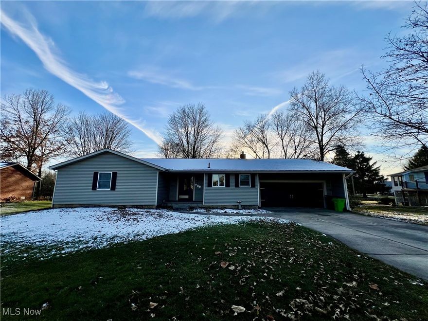 Nestled in the heart of Chippewa Township, this inviting 3-bedroom, 3-full-bath ranch offers the perfect blend of comfort and functionality. Step inside to find a spacious, open-concept layout where the cozy living room—complete with a wood-burning stove—flows seamlessly into the dining area, providing plenty of cabinet space for storage. The primary suite features a unique open-concept bathroom, creating a spacious and airy retreat. Two additional bedrooms and a full guest bath complete the main level. A standout feature of this home is the stunning family room at the back of the house, surrounded by windows that fill the space with natural light and provide beautiful views of the backyard. Whether used for relaxing, entertaining, or enjoying the changing seasons, this space is sure to impress. The finished basement offers even more living space, featuring a large rec room with ample room to add a bar. A full bathroom, and an additional bonus room that could serve as a fourth bedroom, home office, or workout space. Outside, the backyard provides great potential for entertaining, gardening, or simply enjoying the fresh air. Located in a desirable area with easy access to local amenities, schools, and parks, this home is a fantastic opportunity. Don’t miss your chance—schedule your showing today! Seller is offering a one year home warranty at closing.