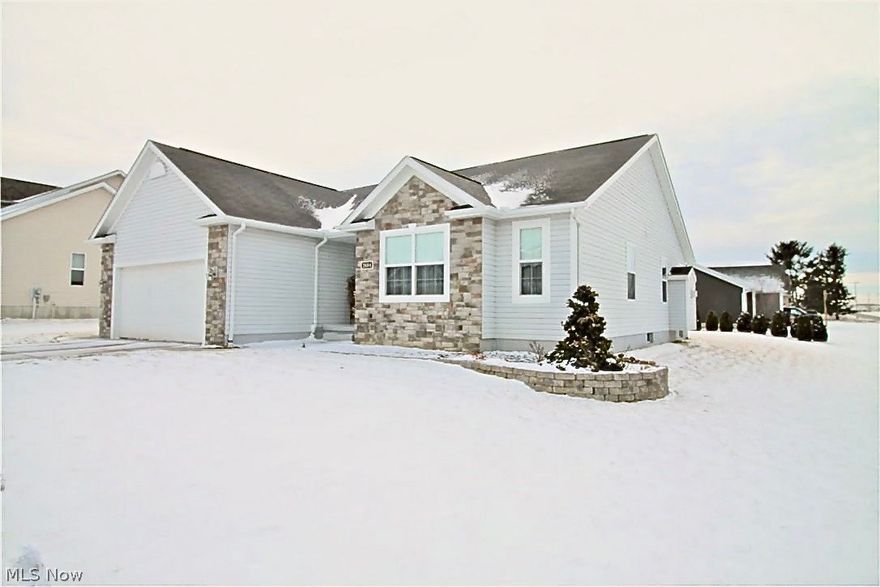 Lovely three bedroom, three bath Ranch home in great location! Home is larger then appears. Nice open floor plan, solid oak archways with pillars separating living space. Spacious kitchen offering a breakfast bar complete with corian countertops, newer appliances; refrigerator (2014), oven (2016), and microwave (2012). Modern lighting all through the home with beautiful vaulted ceilings.  First floor laundry and office, with solid oak floors throughout most of the upstairs.  Tons of storage including built in storage throughout. Baths have granite counters and marble in the basement. Master bed and basement bath has electric fireplace in basement and living area. Huge finished very appealing basement with open living and a second kitchen.  Basement has a full bath with 100"x70" Jacuzzi Jetted tub with double sinks. Walk in closets and a huge master bath. Nicely updated landscaping with over 30 trees. Backyard patio with vinyl privacy fence. Tankless water system complete with a water s