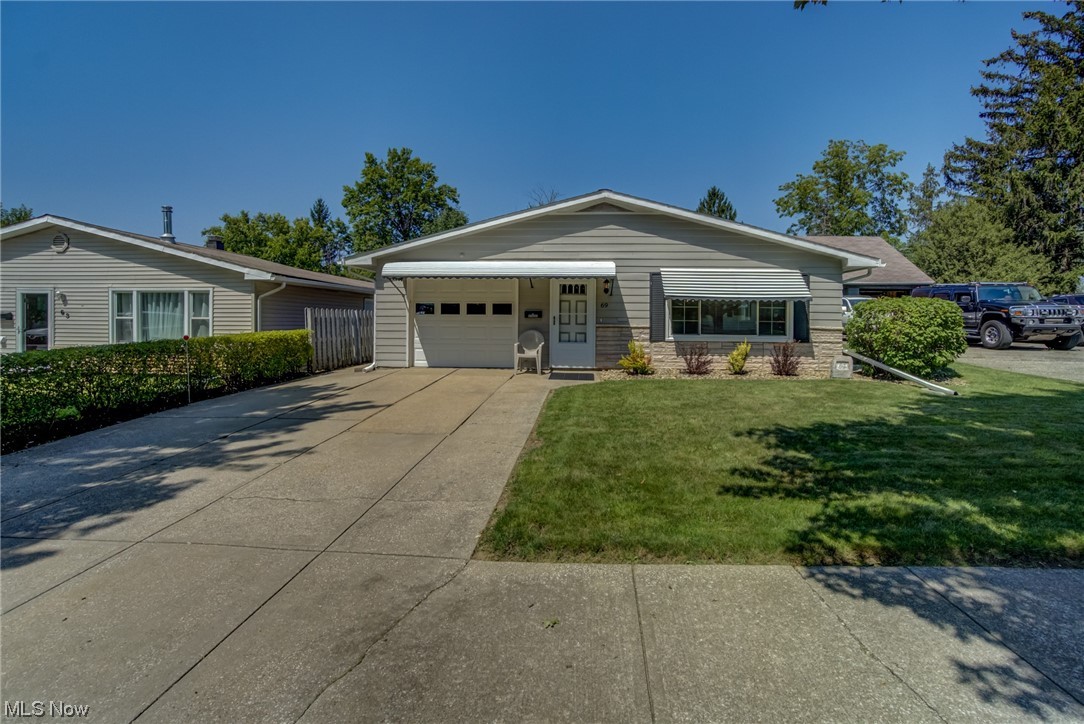 If the curb appeal to the front yard doesn't make you want to call this "HOME" than the back yard will. This 3
bedroom, 1.5 bath home would fit a growing family with the large family room addition offering so much extra
space to entertain, but would also fit a family just looking for one floor living or to downsize. This home has been
loved and maintained by the same family since 1973, and it shows. There are so many recent, expensive
improvements that have been done, so all that you really need to do is add your finishing touch and move right in.
Improvements include: Windows (2010) Glass block in garage (2022) Roof (2017) Hot Water Tank (2021) HVAC
(2022) Dishwasher ( 2019) Attic Insulation (2022) Gutters ( 2015) New front and side screen doors (2022), and so
much more. All of the appliances stay with this home including washer, dryer, and extra frig in garage. Call today
to schedule your private showing before this one is gone, gone, gone.