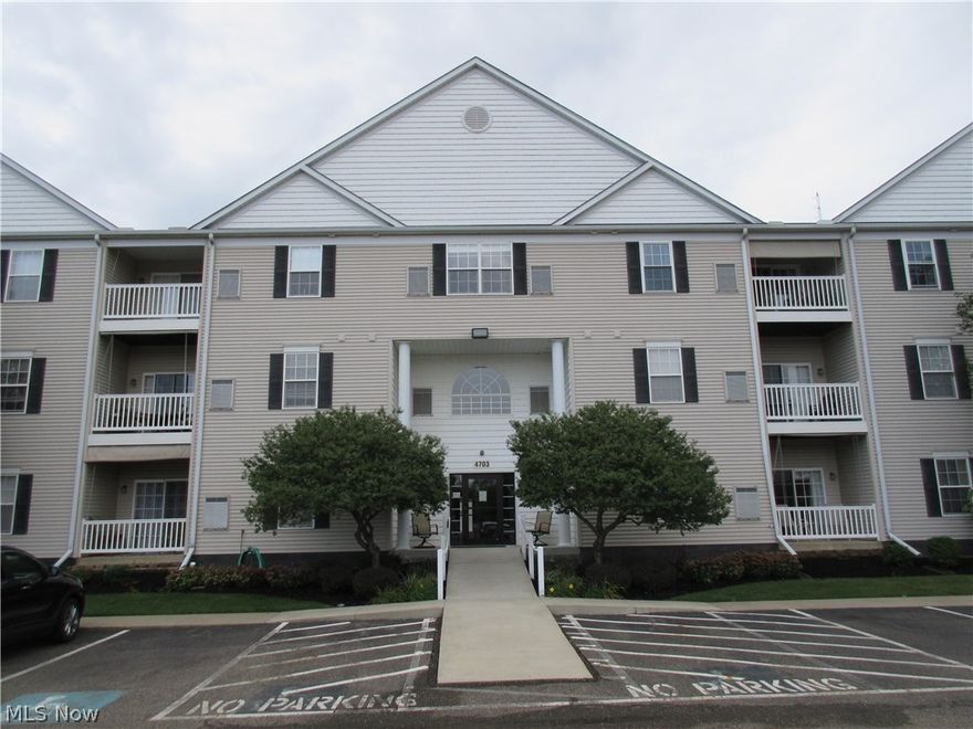 55 and over community with all of the modern conveniences! One level unit with an open, split bedroom floor plan. Spacious master suite features a master bath with walk in shower and a huge walk in closet. Ensuite includes a generous bedroom and 2nd bathroom with a tub/shower combination.  New stainless steel appliances in the kitchen and washer/dryer remain as well. Beautiful, new LBT flooring throughout. Enjoy the private patio off of the living room.  The well cared for community building features an exercise room, social room, secured entrance, elevators, additional storage area, and a private garage space.  Great location and easy living at it's finest!