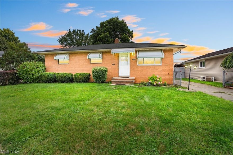 Welcome home! This 3 bedroom, 1.5 bath brick ranch home, located near Longfellow Elementary and North High School in beautiful Eastlake, OH. This home is a perfect starter home or for those looking to relocate. It features an eat in kitchen with open common areas. Three bedrooms located on the main level as well as 1 full and 1 half bath.