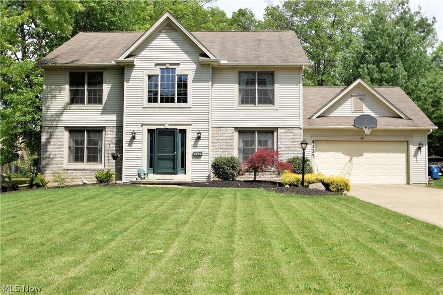 Huge custom Colonial on a 1/2 acre lot! A large foyer welcomes you to a formal dining room, spacious eat-in kitchen, and family room with wood-burning fireplace. Slider off kitchen out to deck and pool. First floor laundry room, large living room, first floor bedroom, and full bath completes the first floor. Upstairs offers a master suite and 3 additional bedrooms with full bath. Basement ready for you to finish if you wish. Perfect place to call home!