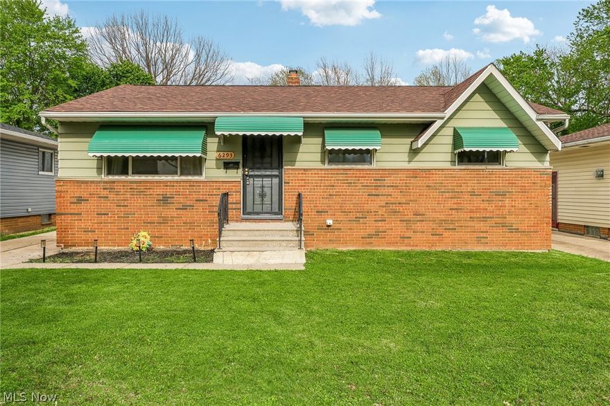 Parma Heights ranch with Over 2,000 sq ft of finished space and HUGE tandem garage! Large eat-in kitchen. ALL appliances stay, most are new. First-floor full bath + half bath, plus additional enclosed commode/shower/sink in basement. Front living room & dining area feature wood flooring and a comfortable setting. Winding hallway leads to bedrooms and additional living space. This house is deceptively large and just "keeps going". Bright family room with slider brings in great natural light and opens to the fenced backyard. If the next owner would prefer to use this space as a large bedroom, the county is calling this a four-bedroom house. Large partially finished basement has new carpet. Fenced in backyard with a deep, tandem garage.  Garage includes an oversized port, plus a walk-up loft for storage. Recent updates; New roof (2025) and tankless hot water (2026). Basement rec room carpet (2025). Washer, dryer, refrigerator, and microwave all new (2025). Short walk to Radlick public park with greenspace, playground, picnic areas, and walking trails. A rare combo of space, updates, and an incredible garage.