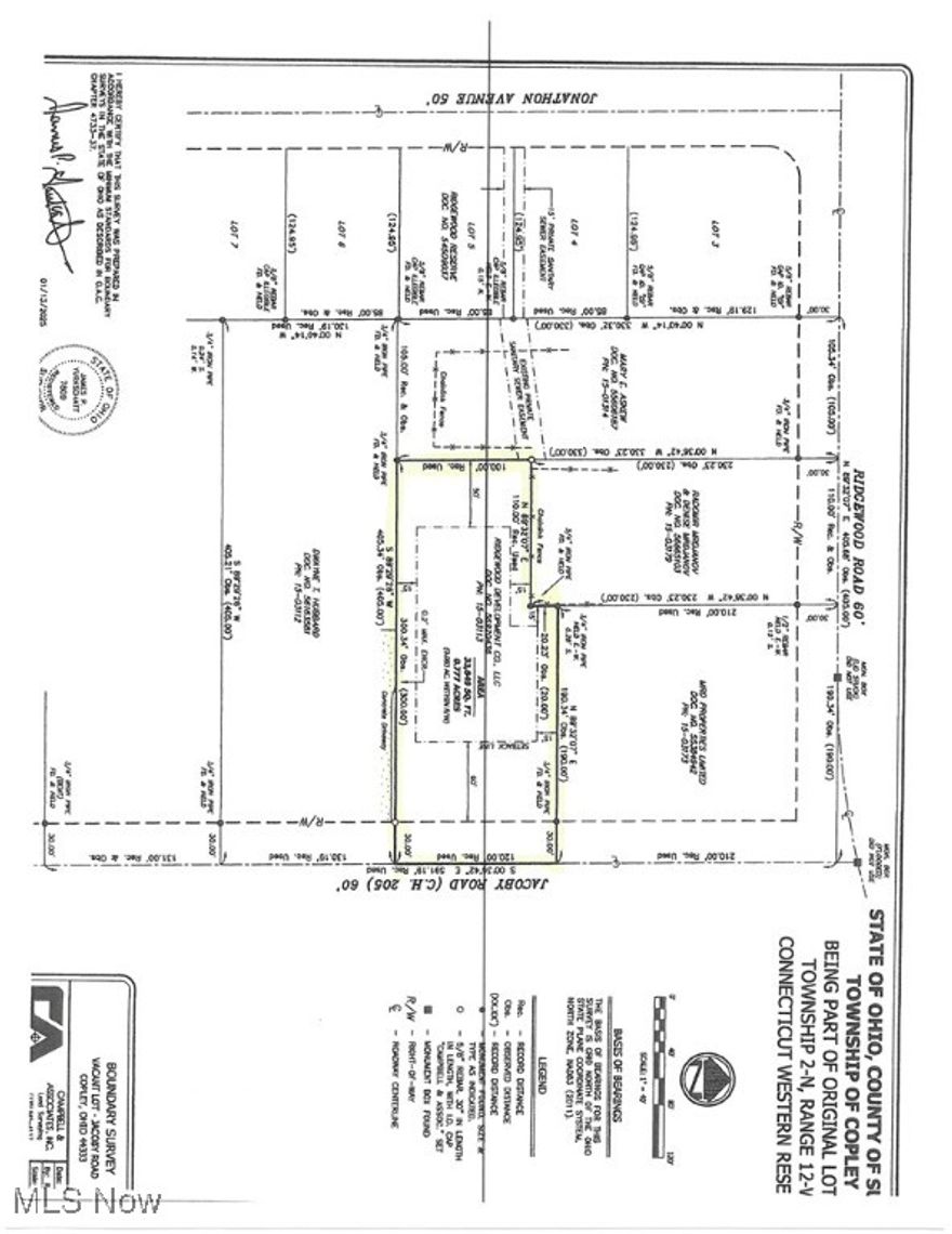 Welcome to Opportunity to Build Your *Dream Home*! This lovely lot is a stand alone on Jacoby Rd in Copley/Fairlawn Schools. The lot is partially wooded and level. The location is perfect, close to many amenities and highway access. The lot is .69 in size. There are available public utilities at the street. Buyer must do their own due diligence to build. All builders are welcome! We have builder options if needed. Pin survey has been completed and can be provided. Call/text to walk the land!