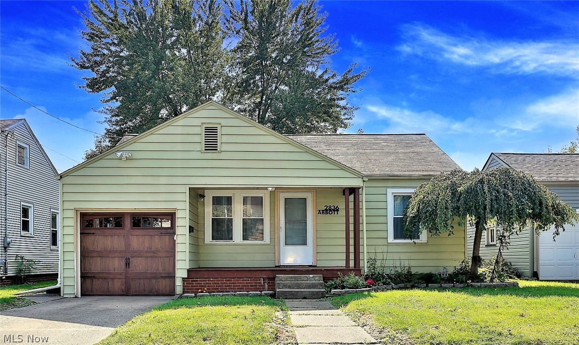 *Outstand Opportunity ~ One Floor Living Completely Remodeled MODERN RANCH Near Football Hall Of Fame Features 2 Bdrms, 1 Bathrm And Attached Garage! *Updated -> MOVE RIGHT IN!! *Concrete Driveway *FULLY FENCED IN Back Yard W/Wood Privacy Fencing, Firepit, Concrete PATIO +PLUS+ Brick Patio & Covered Front Porch! *Low Maintenance *Light Grey Walls & White Trim Throughout! *Living Rm W/Hardwood Floors *Dining FARMHOUSE Style Oversized Cage Brown & Black CHANDELIER, LUXURY Grey Plank Flooring W/Door To The Back Yard *Two Bedrooms Main Floor *Full Bathroom Updated W/Grey LUX Flooring, Fully SHIPLAPPED Walls, White SUBWAY TILE Tub & Shower Surround, Black Accent Mirror & Faucet, Double Caged Sconce Lighting, Fresh White Vanity & Sink *The Kitchen Showcases New Sealed BUTCHER BLOCK Countertops, Stainless Steel Sink, Black Accent Faucet W/Sprayer, White New Cabinets W/Oversized Black Hardware, Custom Knotty Pine Ceiling, Matching Ceiling Lights & Stainless Steel Refrigerator, Dishwasher, Sto