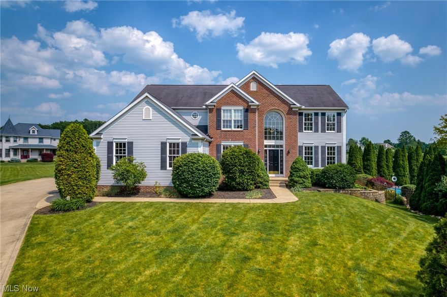 Here it is…Gorgeous 4 Bedroom, 3.5 Bath Colonial Situated on the 6th Hole in Sought After Pambi Farms Development.  Enter the Two Story Foyer That Has Been Professionally Painted with Modern Neutral Colors Throughout this over 4,000 Sq FT Home.  So Spacious and Airy with White Trim Work, 9 Ft Ceilings and Huge Windows to Let in the Sun Light. The Elegant Light Natural Hardwood Floors Have Just Been Sanded and Stained to its Original Beauty!  On the left of the Foyer, a home office with French Doors and to the Right of the Foyer, the Large Living Room.  You’ll Love the Light Bright Kitchen That Opens to the Vaulted Beautiful Family Room with Amazing Windows that Boast Views of the Trees and Greens.  A gas Fireplace is a Perfect Focal Point in the Room. You’ll find Brand New Carpet in the Family Room as well as Throughout the Home. The Kitchen has Plenty of Counterspace, Brand-New Stainless-Steel Appliances, Walk in Panty, Modern White Kraft Maid Cabinetry  Recessed Lighting and a Breakfast Island That Lead to the Large Dining Room.   Sliding Glass Doors Open to the Relaxing  Deck that is wired for a hot tub with Stunning Views and Wiring for Outdoor Speakers! Upstairs is a Huge Primary Bedroom with Ensuite Perfect to Get Away From it All.  Three Other Nice Sized Bedrooms and Main Bath Complete the Upstairs. Heading Downstairs is an Incredible Treat!  Walk Out Basement with built in windows seats, Surround Sound, Fireplace, Built in Bar, Pendant Lights and Two Televisions and a refrigerator that will convey, as well as the bar stools.  It’s the Perfect Spot for Entertaining! This Home Has Plenty of Storage Space and 3 Car Garage!  New Garage Doors, Appliances, Carpet and Paint. AC is 2018, HWT is 2017.  Don’t Miss this Updated Elegant Home Close to Roses Run, Hiking Trails, Restaurants, Schools and Tons of Shopping!