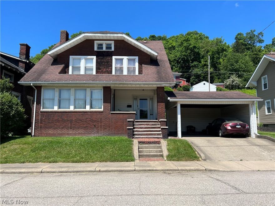 Welcome to this charming 4-bedroom, 1.5-bath brick home situated just minutes from I470 and Rt 7. This lovely home features spacious rooms, a convenient main level laundry, dining room and eat in kitchen and intricate woodwork throughout. The property also includes a carport, adding to the overall appeal. Don't miss out on the opportunity to make this charming house your new home!