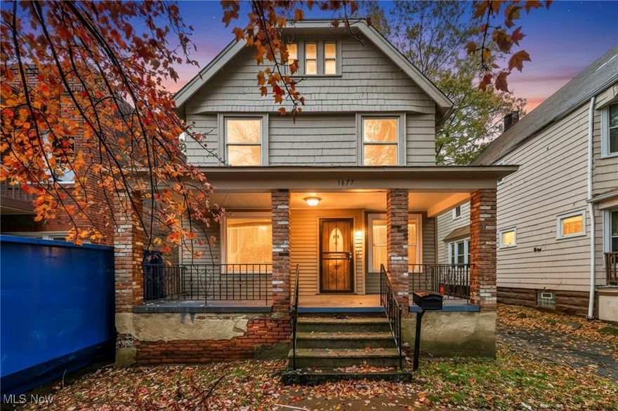 Don’t miss this affordable yet beautifully remodeled home featuring 4 bedrooms and 2 full baths. At this price, in this condition, and with this much space, it’s the perfect opportunity for owner-occupants or investors alike. Act fast—You’ll love the beautiful curb appeal highlighted by classic front brick pillars and a relaxing front porch. Step inside to an elegant, light-filled interior with gleaming, durable flooring and a bright, cheerful design throughout. The updated kitchen will impress any cook with its modern finishes and functionality. The home also features a 2-car garage, partially fenced lot, and a 2nd-floor enclosed porch offering endless possibilities for additional living, recreation, or storage space. The full basement includes glass block windows and room for expansion or future finishing. Extensive updates provide years of worry-free enjoyment, including newer electrical, drywall, plumbing, vanities, lighting, cabinets, tile, carpet, flooring, countertops, paint, roof, windows, and doors. Own your home for under $100,000! Buy it, live in it, and love it—or purchase as an investment and enjoy strong cash flow potential. With its condition, location, and value, this home is truly a rare find. Immediate Occupancy – Easy to Show! POS is ordered. Buyers are responsible for any POS violations.