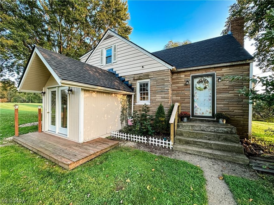 Welcome home to 1151 Township Road 793 Ashland, OH! Upon entering the main floor you'll find a cozy living space with a wood burning fireplace connected to the dining area, which leads into the kitchen, a hallway to two bathrooms, and finished a sunroom / bonus room. The upper level boasts 3 bedrooms and the basement has a partially finished bonus space as well. Outside you'll find 3 beautiful acres with a detached 3 car garage, a large barn (with water, electric & stalls that can accommodate livestock), a shooting berm, a small orchard with 5 apple & 2 pear trees, and plenty of natural space for gardening, entertaining, or whatever outdoor activity you enjoy! Call your favorite real estate agent and set up your private showing today!